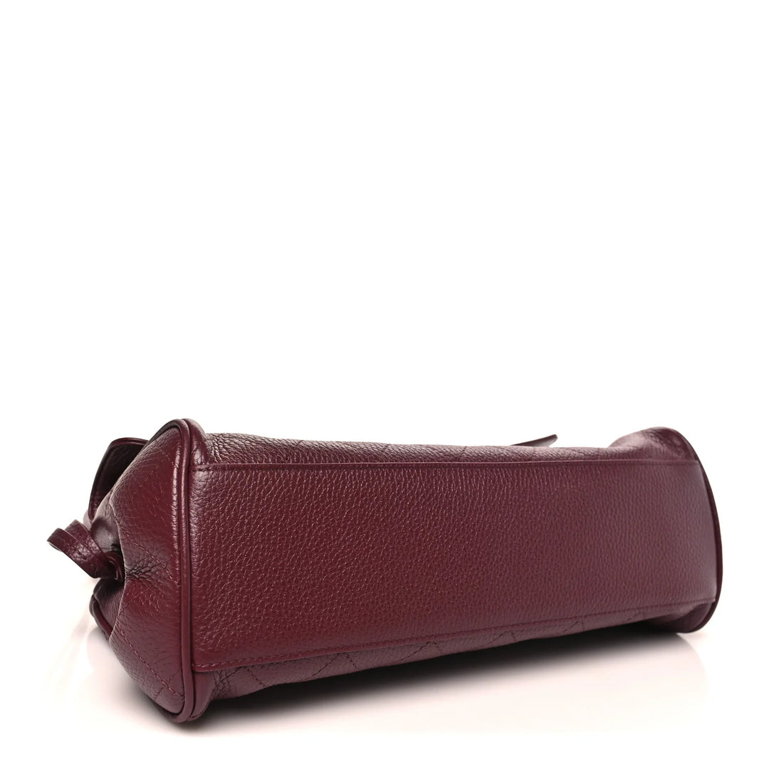 Chanel Point Rouge Petit Shopping Bag in Dark Burgundy