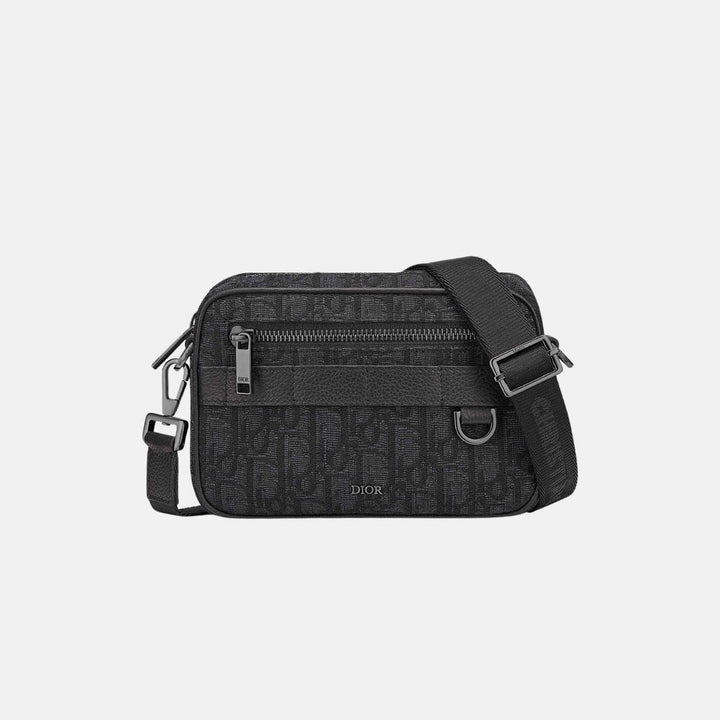 Dior Mini Safari Bag Black Oblique Jacquard