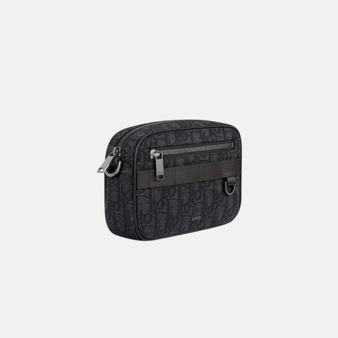 Dior Mini Safari Bag Black Oblique Jacquard