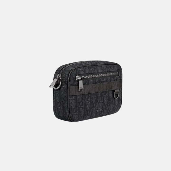 Dior Mini Safari Bag Black Oblique Jacquard