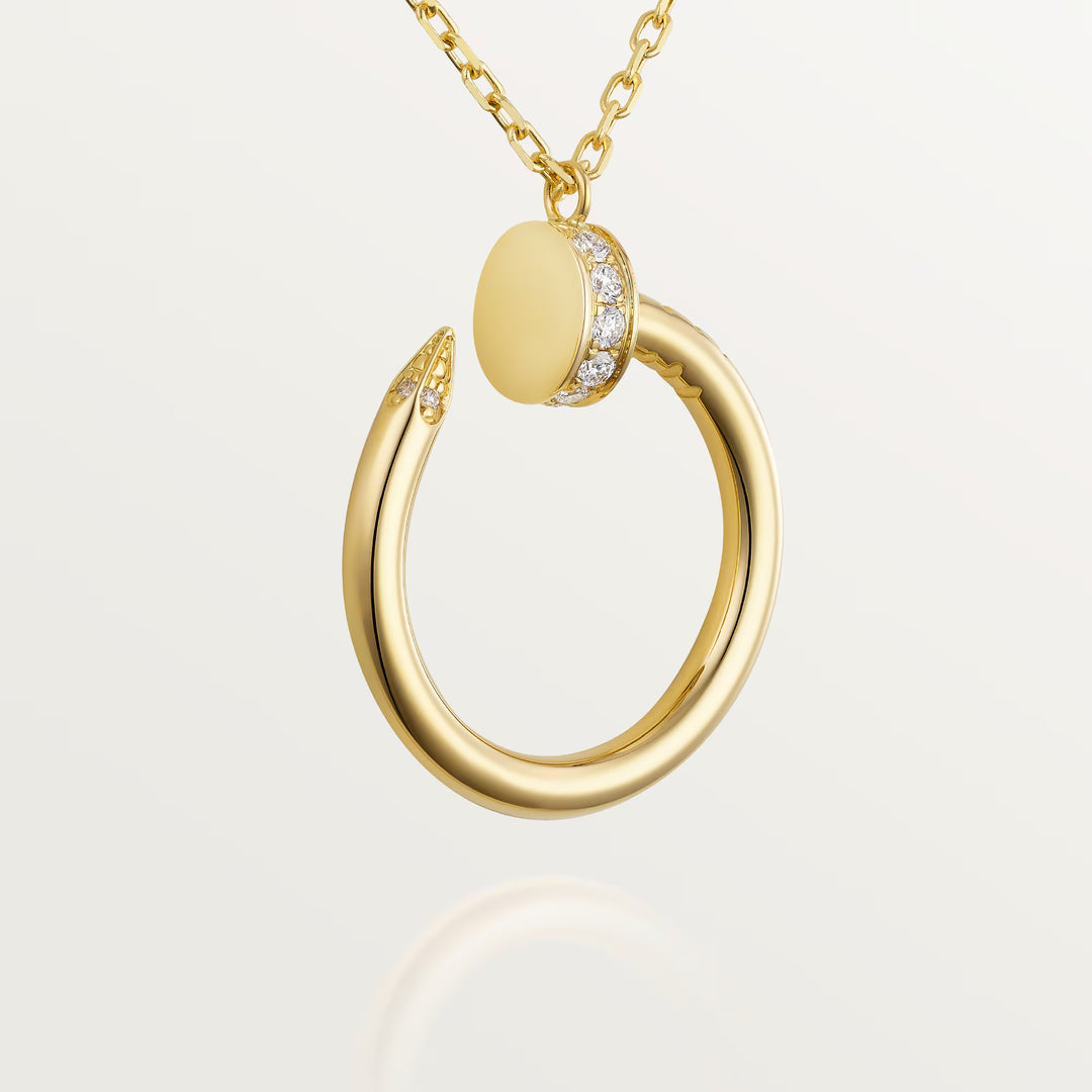 Cartier Juste Un Clou Pendant Necklace with Diamonds in 18K Yellow Gold