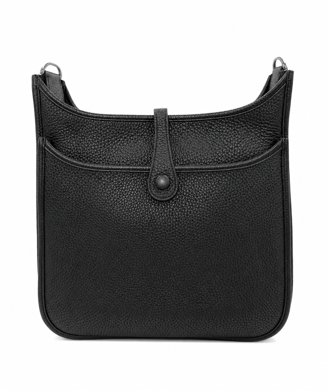 Hermès Evelyne III 29 Noir Taurillon Clemence Leather with Palladium Hardware
