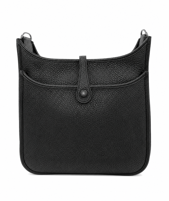 Hermès Evelyne III 29 Noir Taurillon Clemence Leather with Palladium Hardware