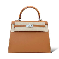 Hermès Kelly 25 Bag in Gold Epsom Leather with Palladium Hardware