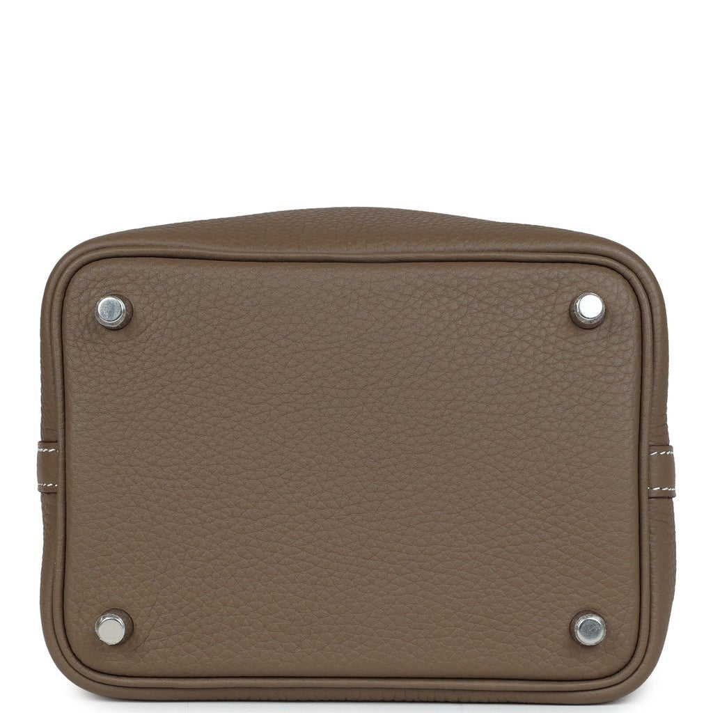 Hermès Picotin Lock 18 Clemence Etoupe Palladium Hardware Bag - Gemaee UAE