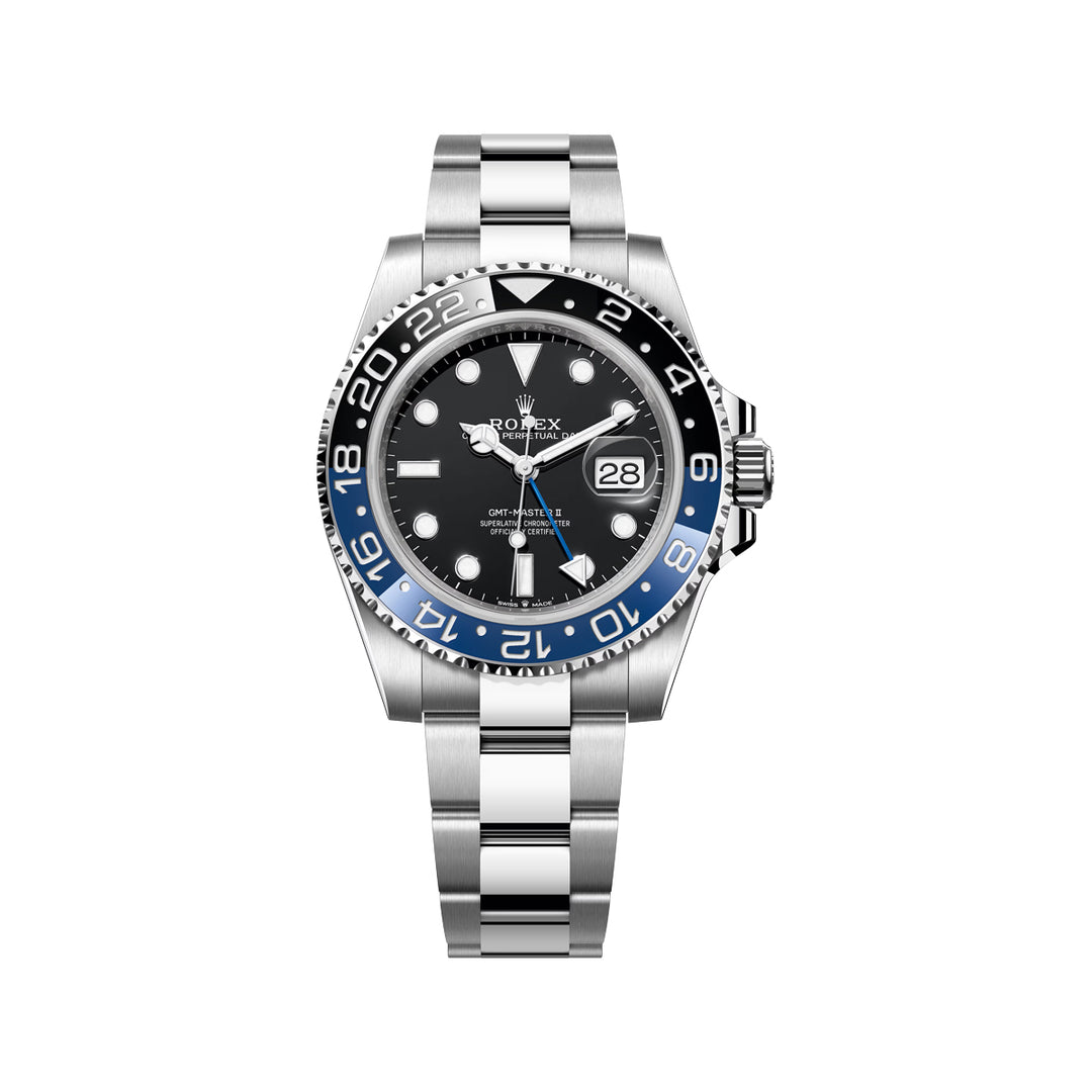 Rolex GMT‑Master II “Batman” 40 mm Stainless Steel Watch with Black and Blue Bezel - Gemaee  UAE