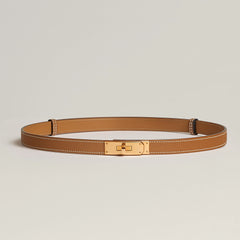 Hermès Kelly 18 Belt in Gold Epsom Calfskin with Yellow Gold Plated Kelly Buckle