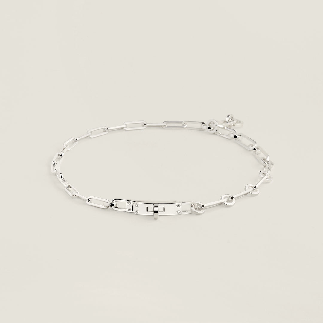 Hermès Kelly Chaine Double Bracelet in Sterling Silver