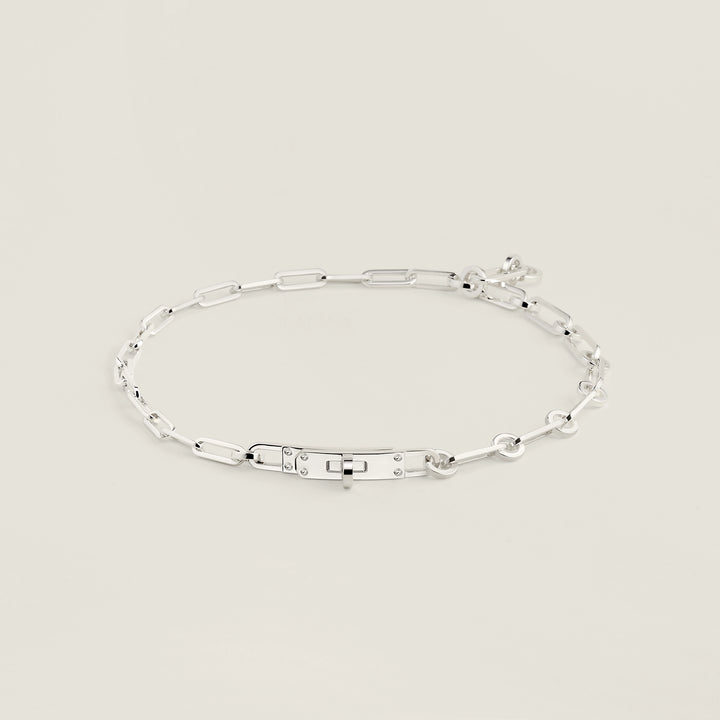 Hermès Kelly Chaine Double Bracelet in Sterling Silver