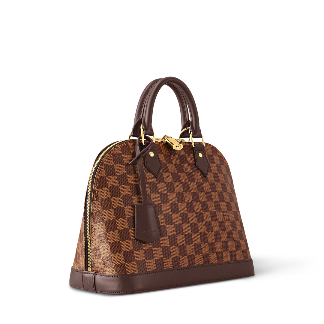 Louis Vuitton Alma PM Bag in Damier Ebene Canvas