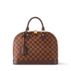 Louis Vuitton Alma PM Bag in Damier Ebene Canvas