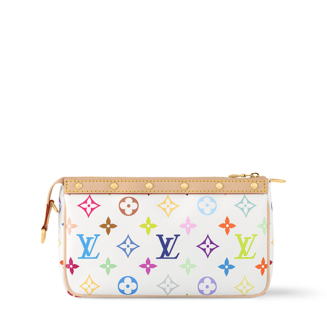 Louis Vuitton x Murakami Pochette Accessoires in Multicolored Monogram Canvas with Gold-Tone Hardware