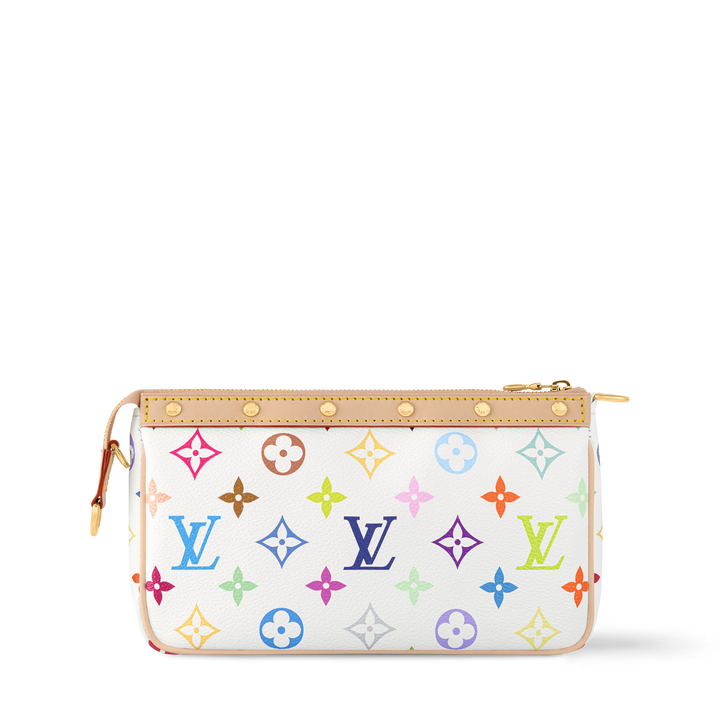 Louis Vuitton x Murakami Pochette Accessoires in Multicolored Monogram Canvas with Gold-Tone Hardware