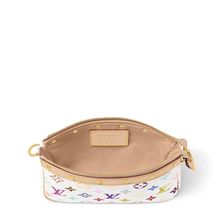 Louis Vuitton x Murakami Pochette Accessoires in Multicolored Monogram Canvas with Gold-Tone Hardware