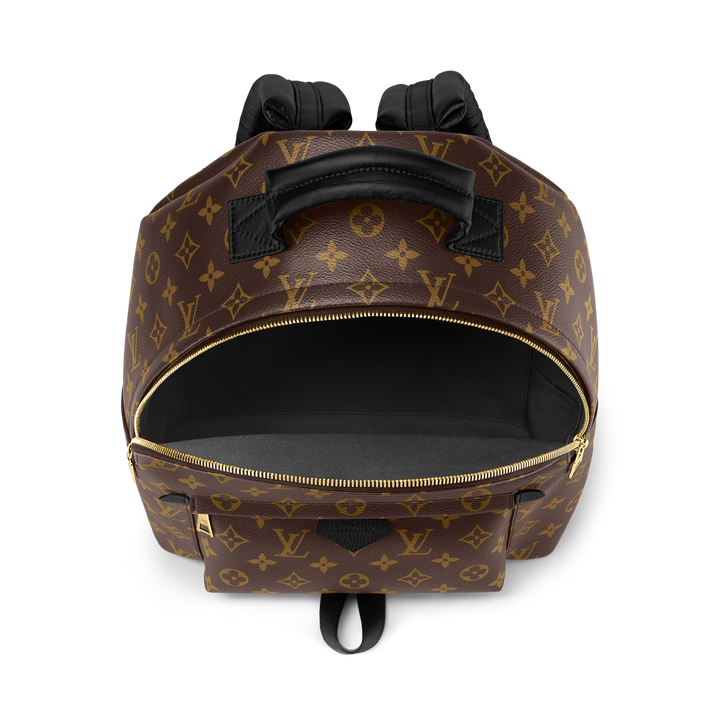 Louis Vuitton Palm Springs MM Backpack in Monogram Coated Canvas with Gold Hardware