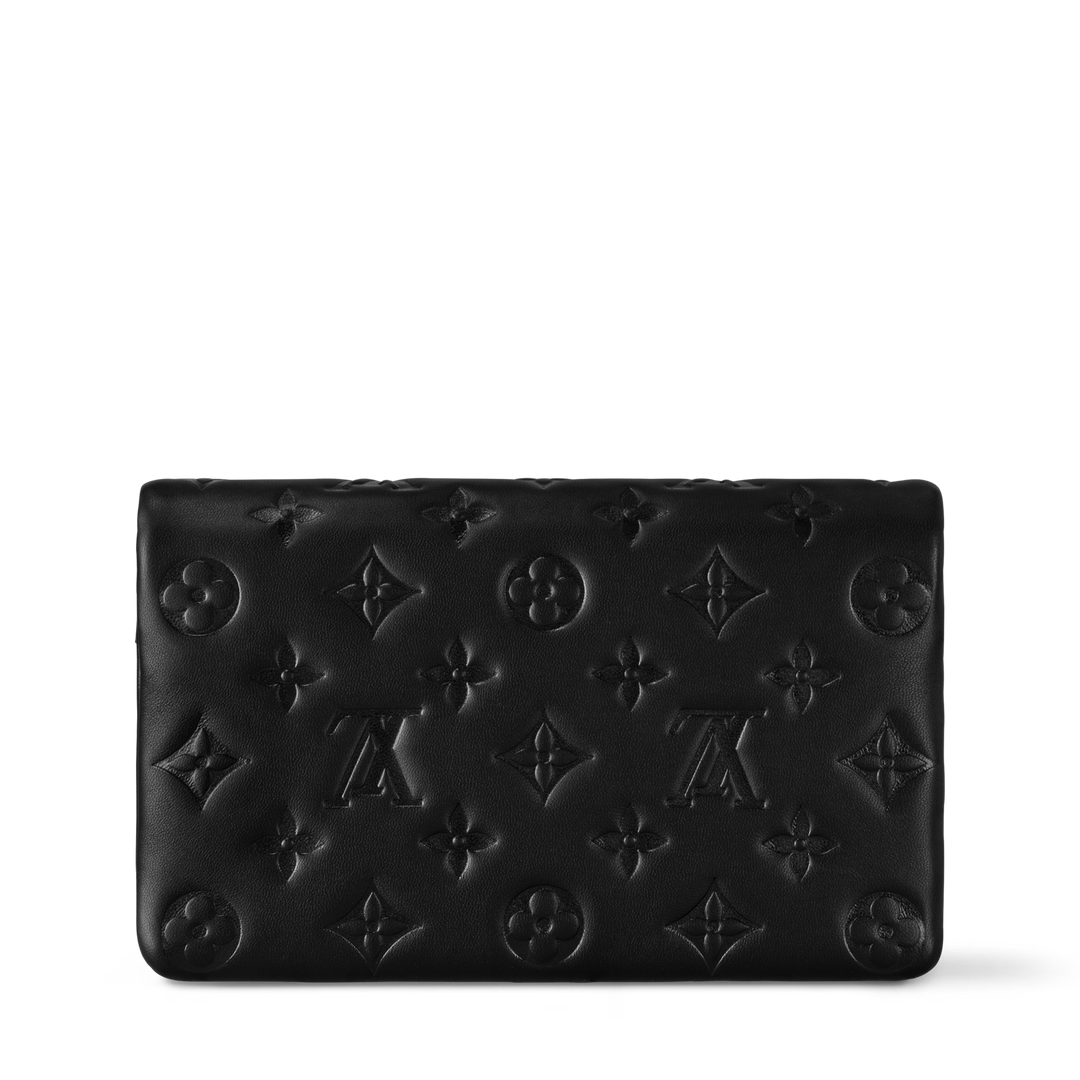 Louis Vuitton Pochette Coussin Monogram Embossed Lambskin Leather Bag