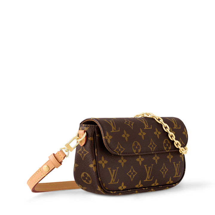Louis Vuitton Wallet On Chain Ivy Brown Monogram Canvas Bag