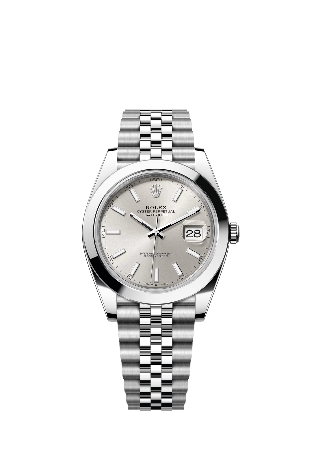 Rolex Datejust 41mm Silver Dial Oystersteel Watch