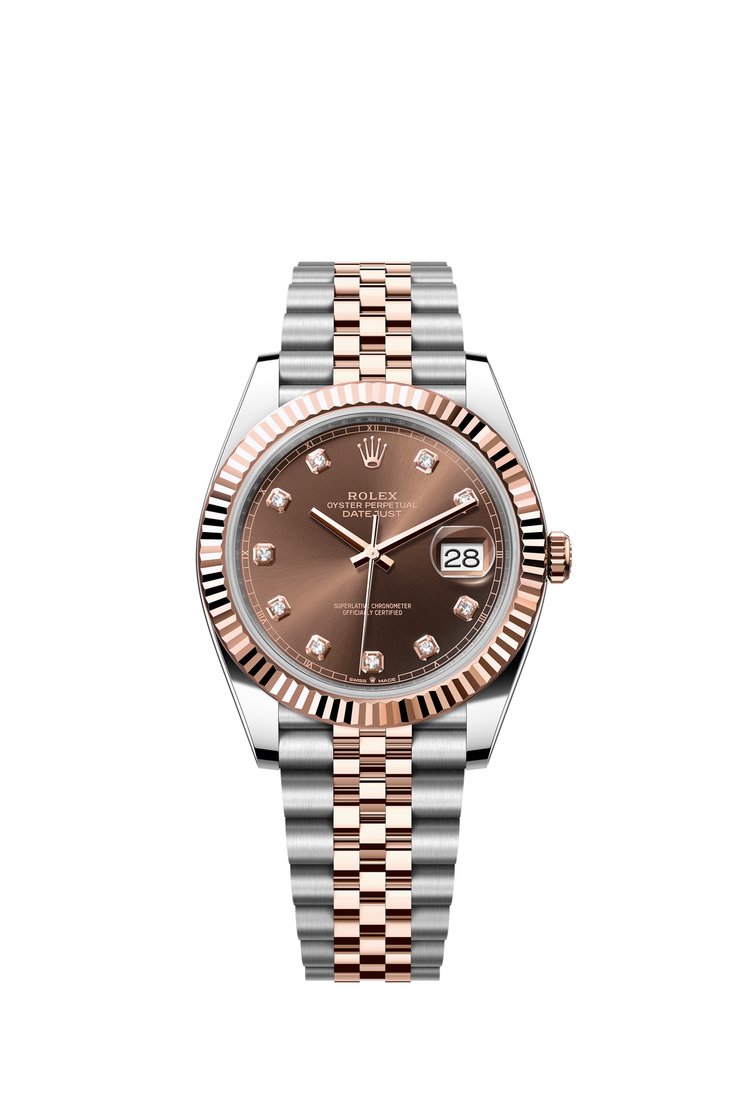 Rolex Datejust 41mm Chocolate Dial Two-Tone Oystersteel & Everose Gold Watch