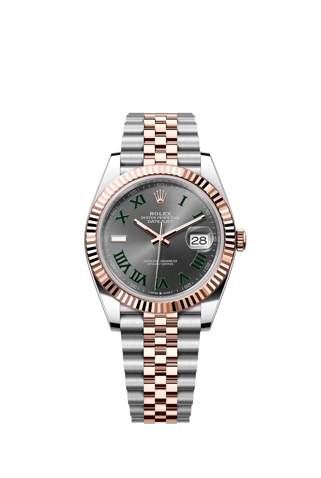 Rolex Datejust 41mm Slate Dial Two‑Tone Oystersteel & Everose Gold Watch