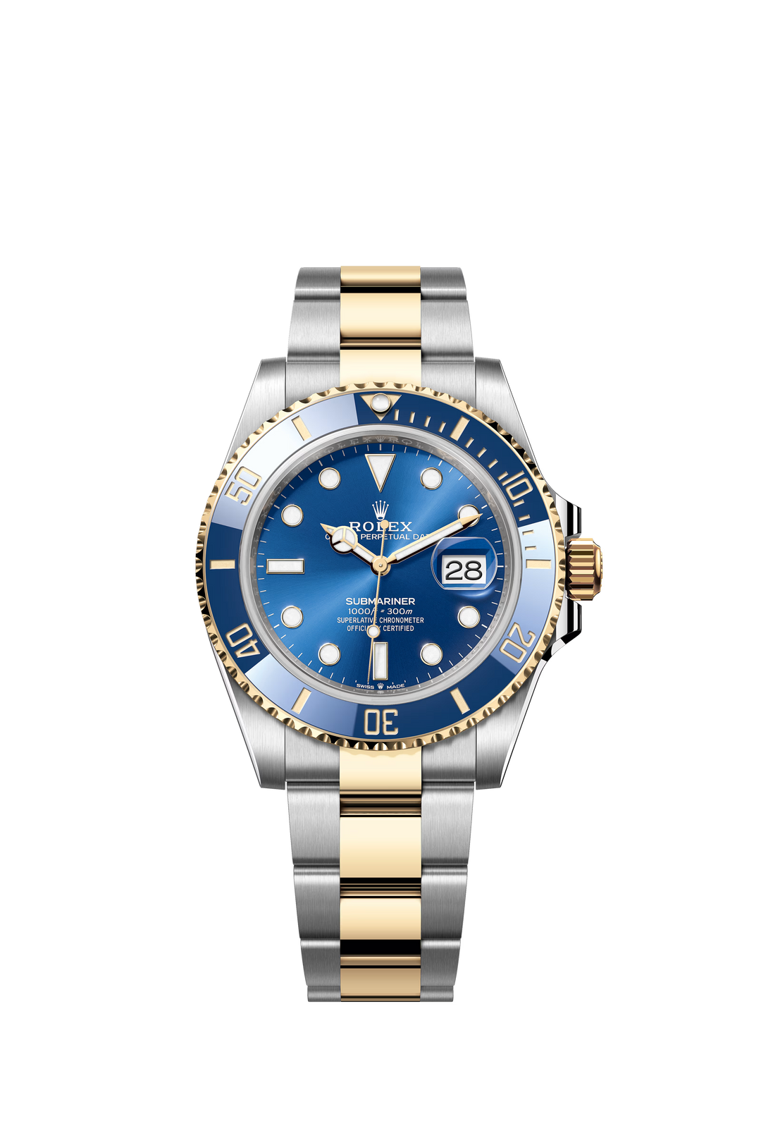 Rolex Submariner Date 41mm Royal Blue Dial Two-Tone Oystersteel & Yellow Gold Watch
