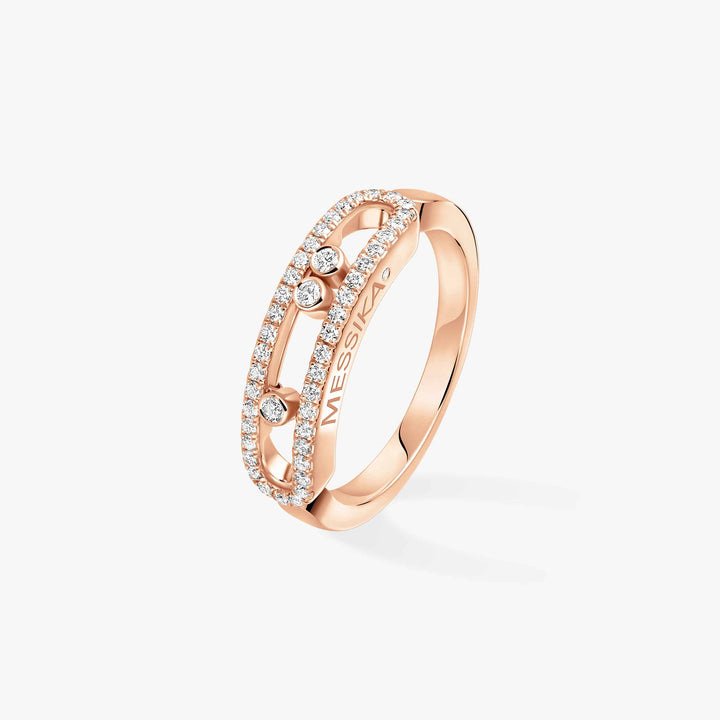 Messika Baby Move Pavé Diamond Ring in 18K Rose Gold