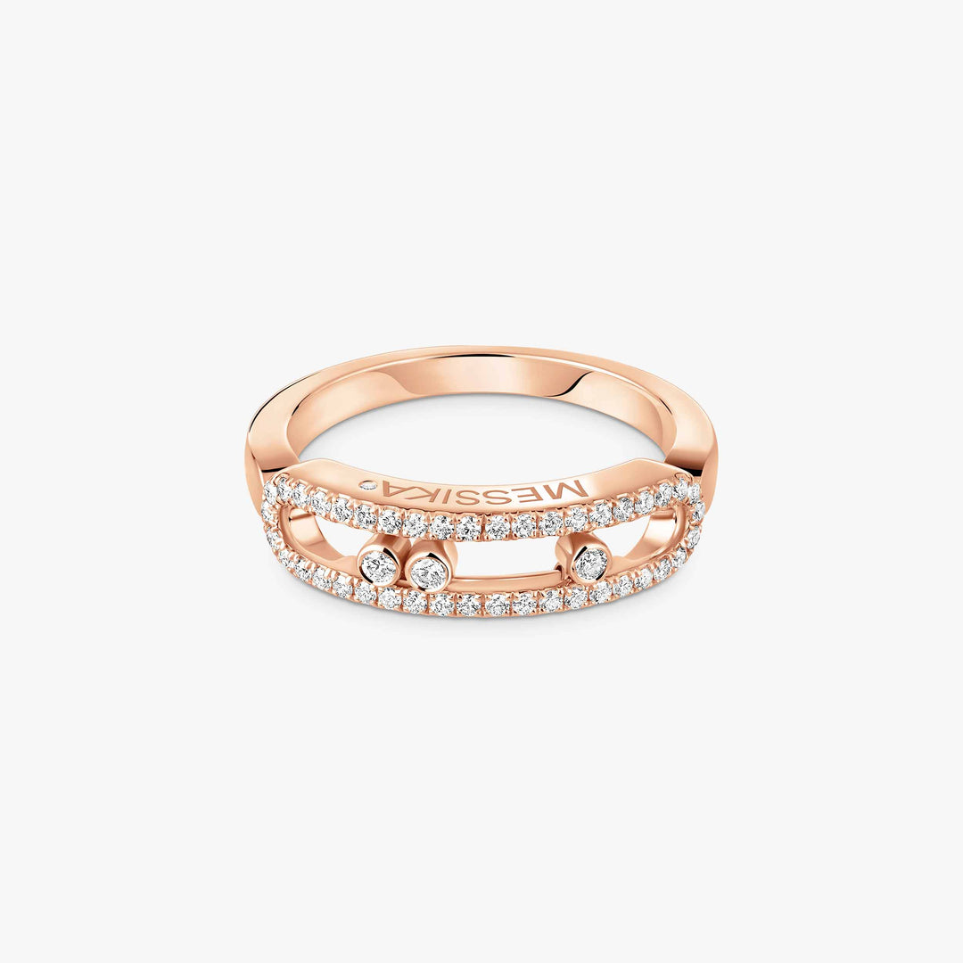 Messika Baby Move Pavé Diamond Ring in 18K Rose Gold