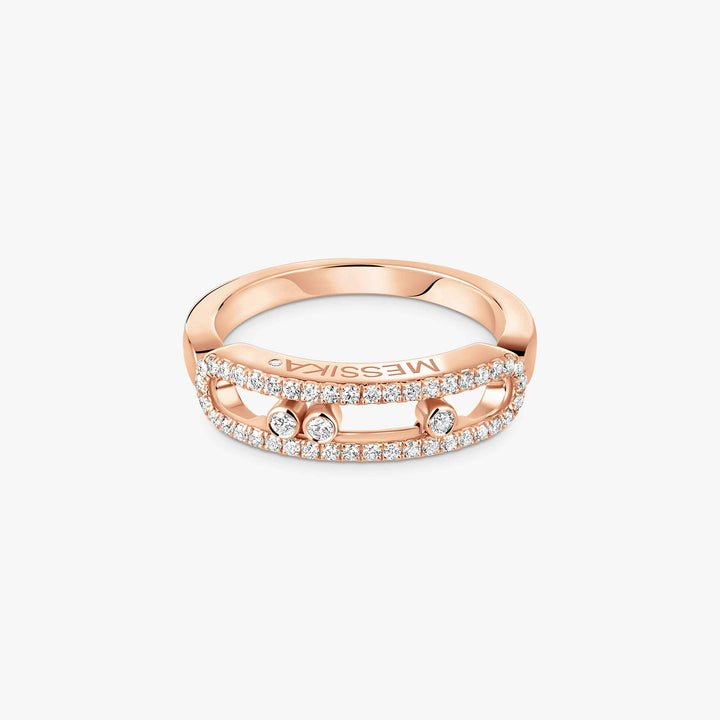Messika Baby Move Pavé Diamond Ring in 18K Rose Gold