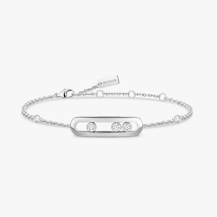 Messika Baby Move Pavé Diamond Bracelet in 18K White Gold