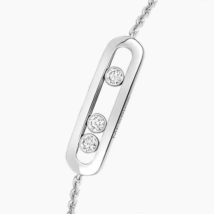Messika Baby Move Pavé Diamond Bracelet in 18K White Gold