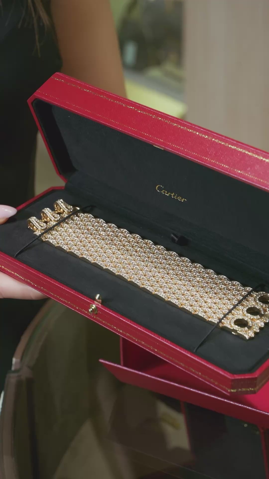 Cartier Agrafe Cuff Bracelet in Rose Gold