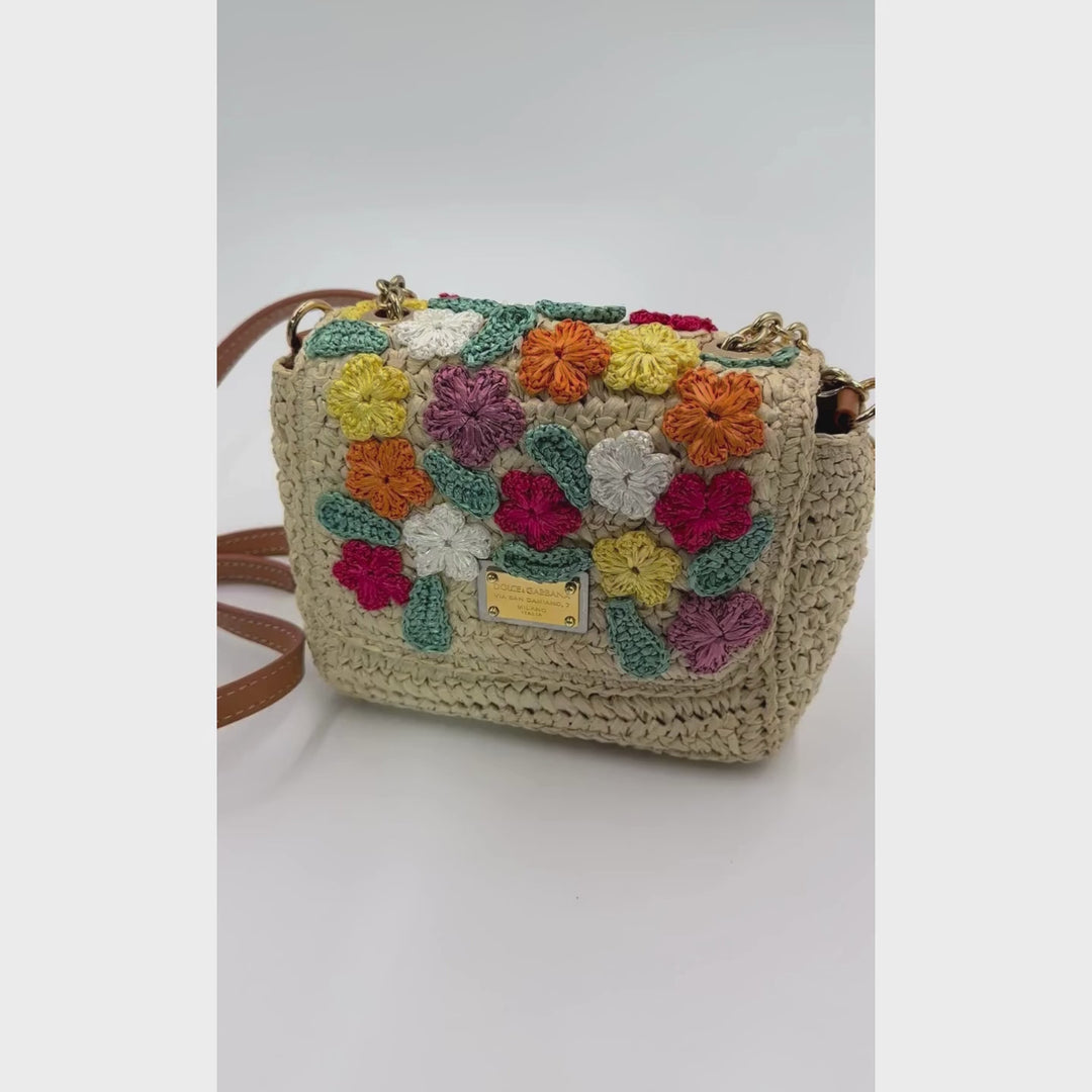 Dolce & Gabbana  Wicker Crossbody Bag