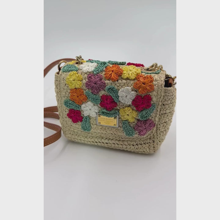 Dolce & Gabbana  Wicker Crossbody Bag