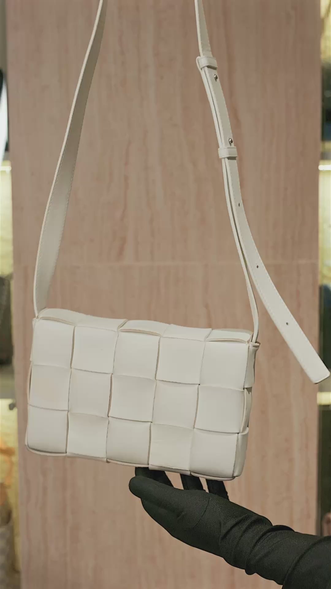 Bottega Veneta Medium Cassette Shoulder Bag in Intrecciato Leather