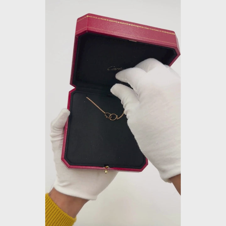Cartier 18K Rose Gold Interlocking LOVE Necklace