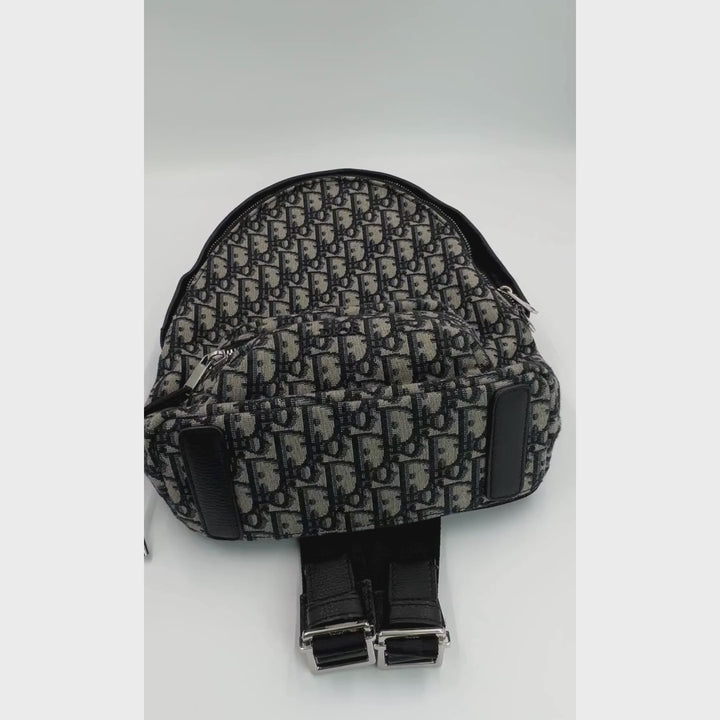 Dior Oblique Jacquard Backpack Bag