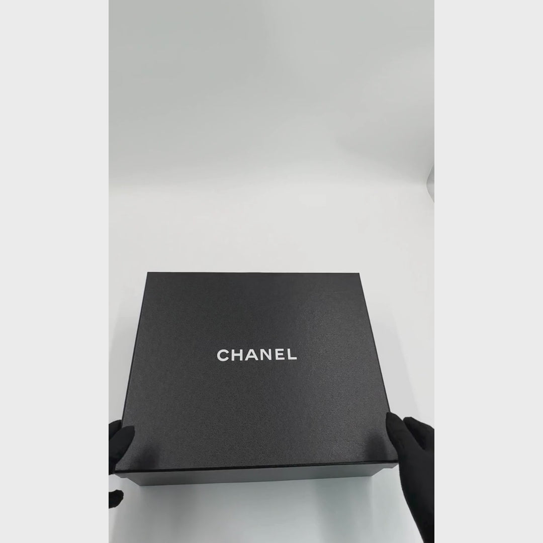 CHANEL BLACK QUILTED GOATSKIN CHANEL 19 FLAP MEDIUM BAG