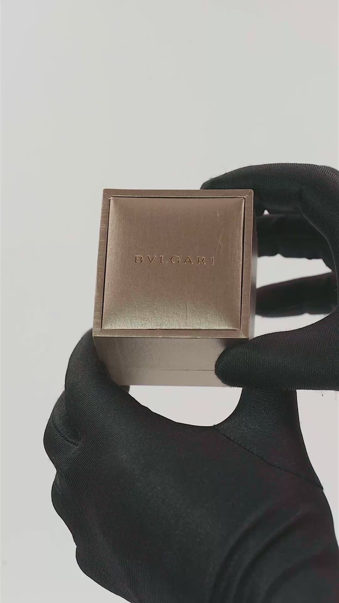 Bulgari Serpenti Viper Ring in 18K Rose Gold with Pavé Diamonds