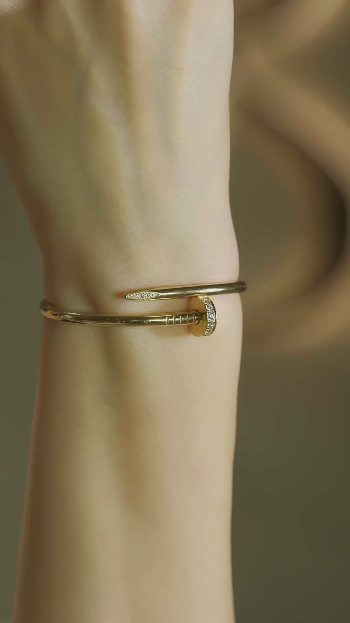 Cartier Juste un Clou Bracelet 18K Yellow Gold Size 15