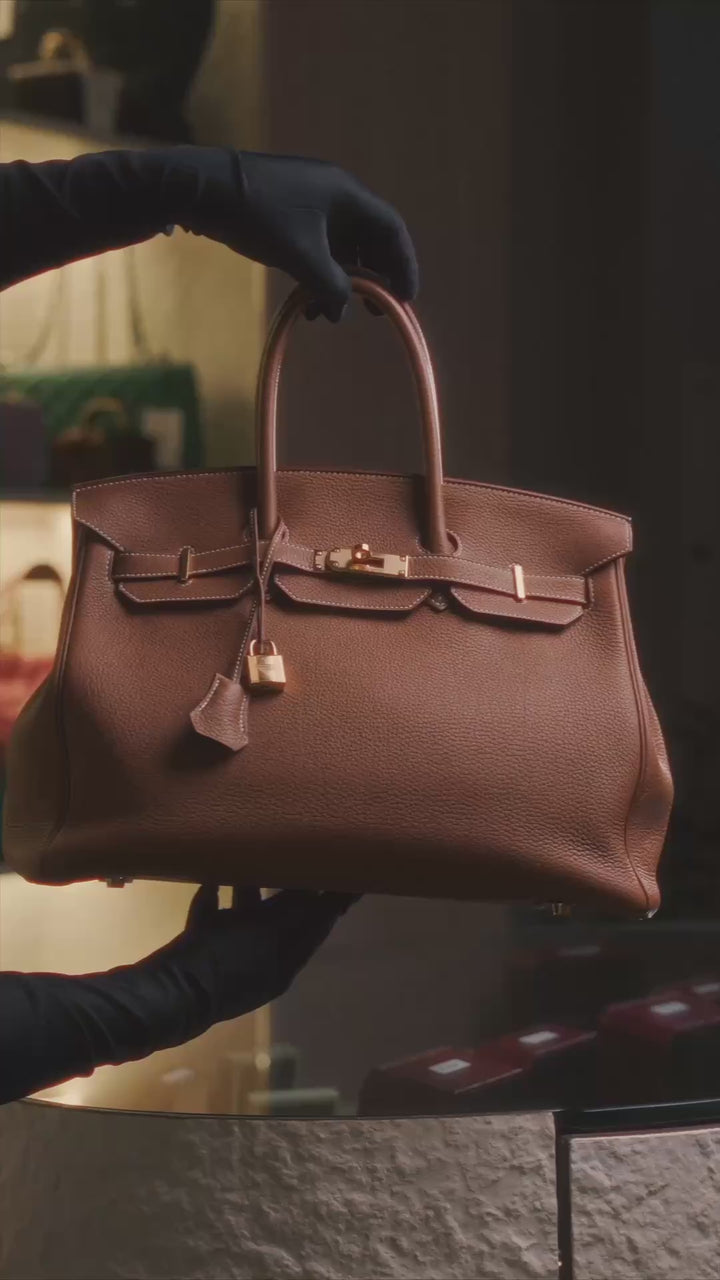 Hermès Birkin 35 Bag in Gold Togo Leather with Gold Hardware