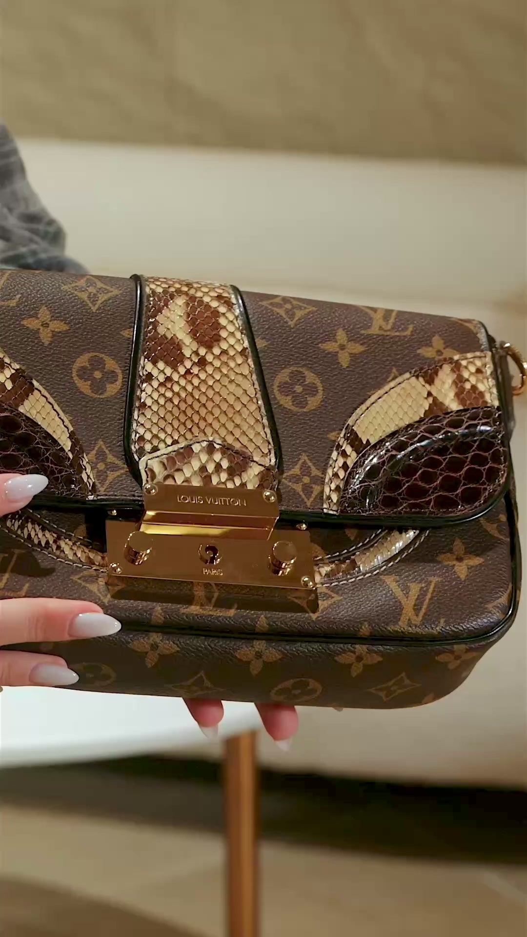 Louis Vuitton Python/Alligator Monogramissime Bag