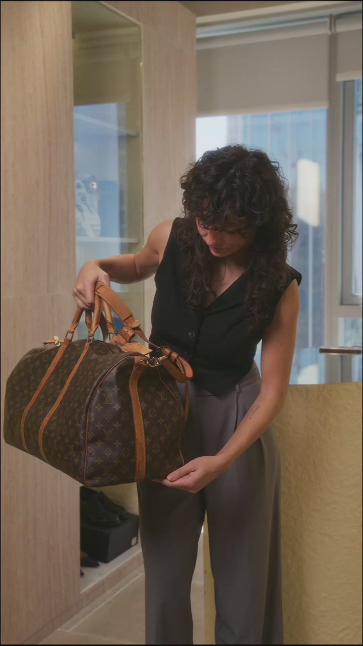 Louis Vuitton Keepall 55 Travel Bag in Monogram Canvas