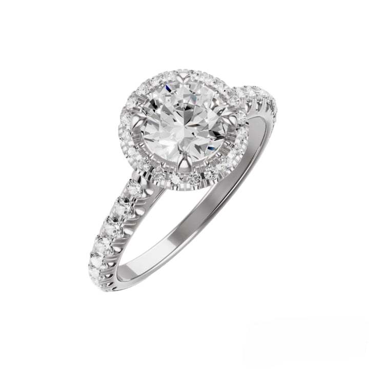 18K WHITE GOLD CARTIER DESTINÉE SOLITAIRE RING 1.32 CT - Gemaee UAE