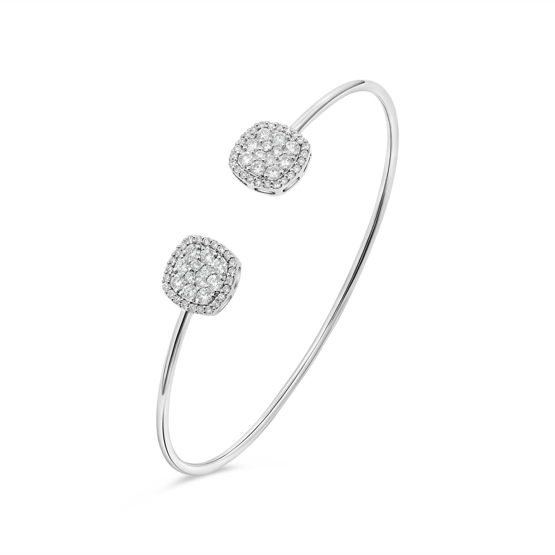 18K White Gold Diamond Bracelet - Gemaee UAE