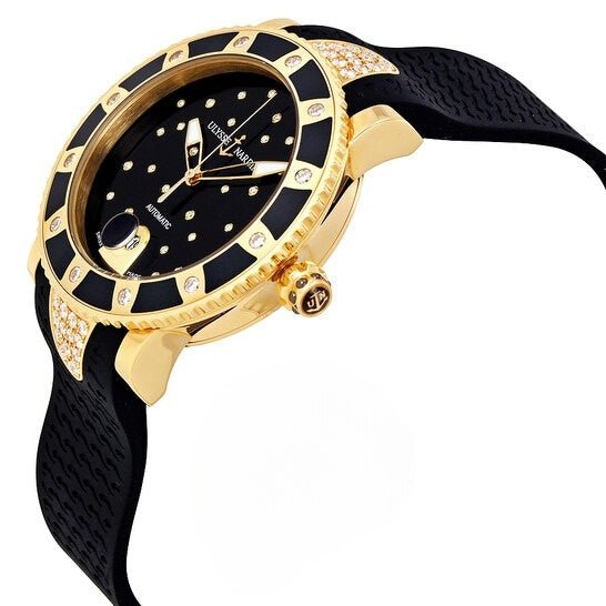 18K Yellow Gold Lady Diver Starry Night Watch - Gemaee UAE