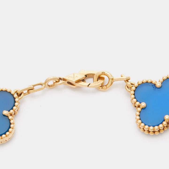 18K Yellow Gold Van Cleef & Arpels Vintage Alhambra Bracelet - Gemaee UAE