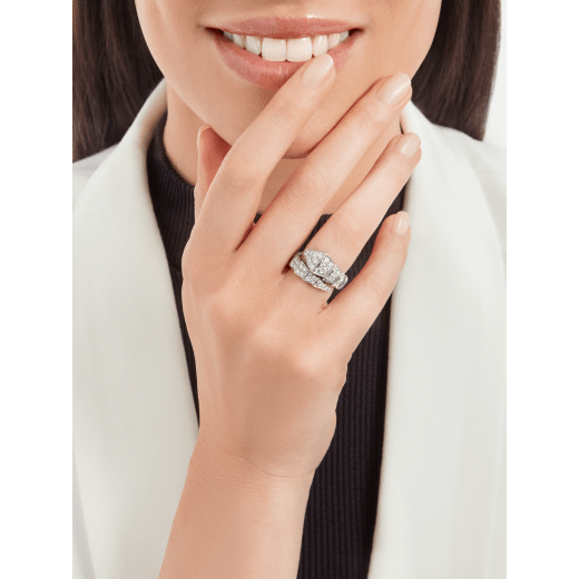 Bulgari Serpenti White Gold Ring - Gemaee UAE