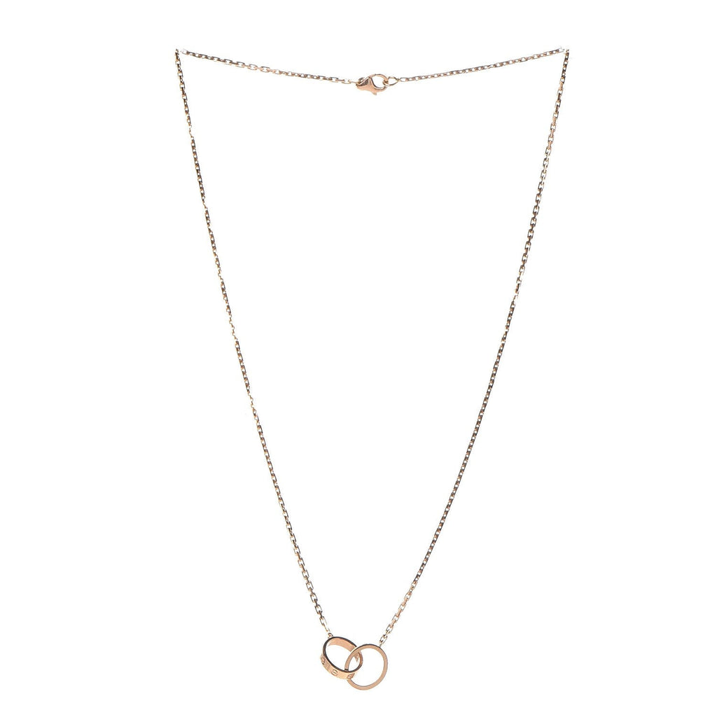 Cartier 18K Yellow Gold Interlocking LOVE Necklace Gemaee UAE