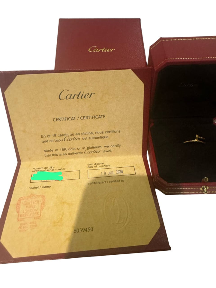 CARTIER JUSTE UN CLOU ROSE GOLD RING SMALL - Gemaee UAE