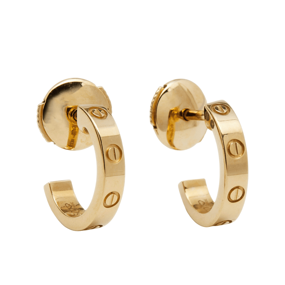 Cartier Love 18k Yellow Gold Earrings - Gemaee UAE